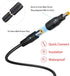 Solar Panel to DC 8MM Adapter,14AWG 6FT Solar Connector to DC 8MM Male Converter Cable with DC 5.5×2.5mm Converter for Portable Power Station Sola...