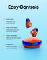 Langsdom ClipBuds Kids Bluetooth 5.3 Earbuds for Kids with Mic, Clip On Open-Ear Comfort Fit Headphones, 85dB Safe Volume Limit Wireless Earphones...