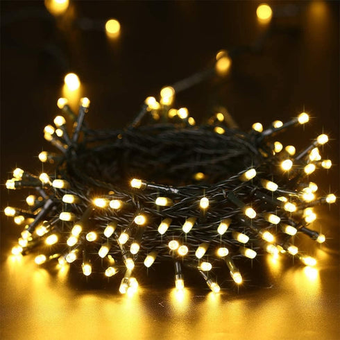 iShabao Solar String Lights Outdoor, 33ft 100 LED Solar Fairy Lights 8 Modes Waterproof Christmas Lights for Garden, Patio, Home, Party, Wedding, ...