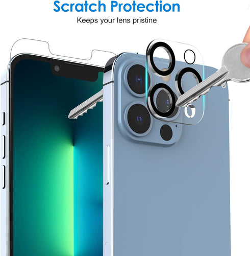 JETech Screen Protector for iPhone 13 Pro Max 6.7-Inch with Camera Lens Protector, Easy-Installation Tool, Tempered Glass Film, 2-Pack Each...