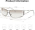 Y2k Sunglasses for Women,Fashion Metal Y2k Glasses,Trendy 2000S Sunglasses Aesthetics Y2k Shades Accessories...