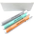 Retractable Click Pocket White Latex-Free Eraser for Pencil Writing, Portable Pen-Style Pencil Erasers, Premium Rubber Stick Eraser with 3 Assorte...