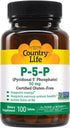 Country Life P-5-P Vitamin B6 – Bioavailable Pyridoxal-5-Phosphate Supplement for Energy, Nervous System Support, and Red Blood Cell Growth – Cert...