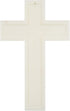 Large Luminous White Cross White 6 x 10 Plastic Glow in the Dark Wall Plaque...