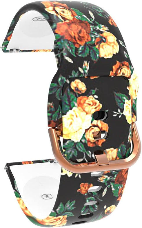 Compatible for MILOUZ IDW19/ENOMIR IDW19/Hoowel IDW19/Faweio IDW19/Amzhero IDW19 Bands for Women, Fadeless Patterned Printed Watch Strap Replaceme...