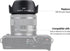 Reversible Lens Hood for Canon EF-M 15-45mm F3.5-6.3 is STM and RF-S 18-45mm F4.5-6.3 is STM Lens on EOS R100 R50 R10 R7 M50 M6 Mark II M200 M100 ...