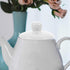 Luxshiny Ceramic Teapot Lid Replacement, White Tea Kettle Cover with Hole Porcelain Mug Cover Tea Pot Lid Accessories for Small Tea Pots Kungfu Te...