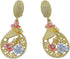 Gold Jewelry for Women Luxury African Dubai 18k Gold Plated Jewelry Sets Wedding Crystal Flower Necklace Earrings Set for Bridal Party Chunky Neck...