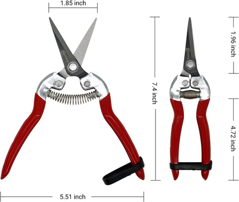 Pruning Shears Garden Tools Shears Lasting Sharp Labor-Saving for Trimming Plants Fruit Branches Shrub and Flower Suitable for Parks and Courtyard...