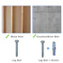 Drywall Anchors for TV Mount, Lag Bolt Kit includes Concrete Wall Anchors M8 Lag Bolts and Washer Installation on Brick or Concrete Wall by Screw ...