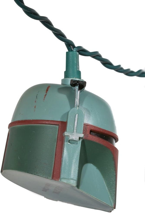 STAR WARS Kurt Adler 10-Light Boba Fett Helmet Light Set...