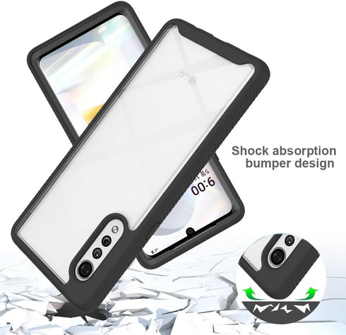 Asuwish Phone Case for LG Velvet 5G/LGVelvet Verizon G5 UW T-Mobile 2020 with Tempered Glass Screen Protector and Slim Stand Hybrid Heavy Duty Rug...