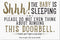 Artisan Owl Shhh! The Baby is Sleeping Door Magnet - 4x6 All Weather Made in The USA Magnet Sign (1 Magnet)...