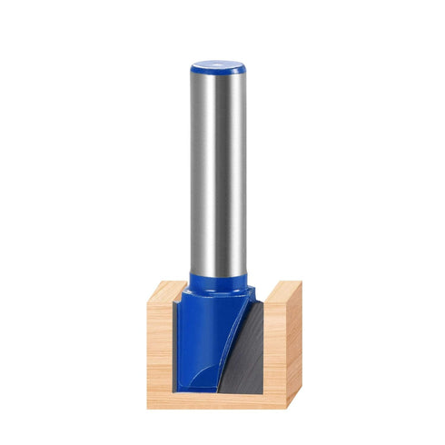 uxcell 13mm Dia 8mm Shank Bottom Cleaning Router Bit, 2 Flutes Carbide Tipped Cutter Uncoated for Woodworking...