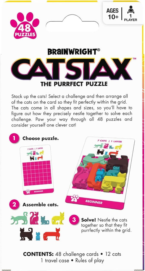 Brainwright - Cat Stax - The Purrfect Puzzle - 48 Pieces...