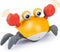 Crawling Crab Baby Toys with Music & Light, Tummy Time Interactive Toddler Toy Automatically Avoid Obstacles for Boys or Girls (Orange)...