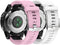 NotoCity Compatible Fenix 5S/6S/7S/8 43mm Watch Band - Quickfit Soft Silicone Replacement Strap (Silver Buckle - 2pcs)...