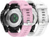 NotoCity Compatible Fenix 5S/6S/7S/8 43mm Watch Band - Quickfit Soft Silicone Replacement Strap (Silver Buckle - 2pcs)...