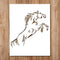 Horse Stencil - Rearing Horse Stencils Reusable for Painting on Wood, Glass, Wall, Rock, Walls, Glassware, Canvas - Rearing Horse Stencil (7x9)...