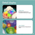 Light Up Musical Crawling Turtle Touch & Go Baby Toy,Colorful Moving Gears,Music LED Educational Toy,Interactive Infant Toddler Kids Toys Gift for...