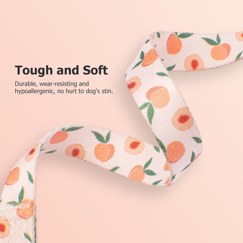 Handmade Dog Collar for Small Medium Large Dogs,White Peach with Pendant Fall and Winter Fashions Dog Collar,Ideal for Girl Dogs Boy Dogs (Small)...