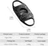 CIGARLOONG Cigar Cutter Black Engraved Stainless Steel Double Blades Cigar Guillotine...