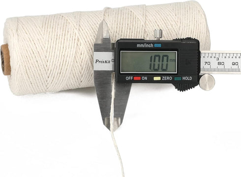 G2PLUS White String,1MM White Cotton String,656Feet Cooking Twine String,Bakers Twine for Cooking,Food Safe Cotton Kitchen String Butchers Twine f...