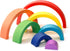 Wooden Rainbow, Stacking Learning Toy for Kids Toddlers Baby, 7 Pieces Bright Colors Rainbow, Building Blocks Game. Rainbow Arch Puzzle Tunnel....