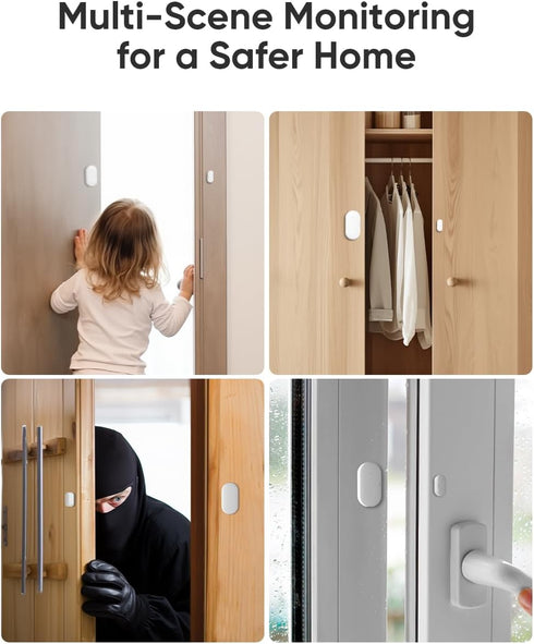 Maxcio Door Window Sensor, Door Open Detector with App Notifications, Compatible with Alexa/Google Home, Entry Detector Sensor for Home Automation...