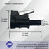 2126 3/8 Fuel Line Connector for OMC Johnson Evinrude Outboards Engine Fuel Hose Fitting Compatible with Ethanol Blended Fuels 18-8092...