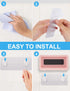 KUNSLUCK Shower Phone Holder Waterproof, Anti-Fog Touch Screen Shower Phone Case, Wall Mount Phone Holder for Shower Bathroom Mirror Bathtub, Comp...