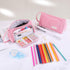 iSuperb Big Capacity Pencil Case Corduroy Large Pencil Pouch Portable Pen Bag Zipper Organizer Makeup Cosmetic Bags for Women Office...