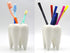 Ceramic Tooth Shaped Pen Pencil Toothbrush Holder Pot Succulent Plant Pot Home Office School Dentists Gift Ideal Gifts for Women, Mom or Birthdays...