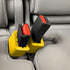 Seat Belt Buckle Booster™ Yellow (BPA Free) - Raises Your Seat Belt for Easy Access - Stop Fishing for Buried Seat Belts - Makes Receptacle Stand ...