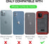 Mitywah Waterproof Case for iPhone 12 Pro, Heavy Duty Shockproof Case with Built-in Screen Protector, Full Body Underwater Protective Metal Case 6...