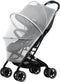 Mosquito Net for Stroller,Encrypted Stroller Mosquito Net Full Cover with Double Zipper,Breathable & Foldable Netting for Baby Cover(White)...