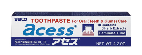 Acess Toothpaste for Oral Care, Herbal Toothpaste For Healthy Teeth and Gums, Pack of 1, 4.2 Ounce, Made in Japan...