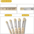 Auhoahsil Stencil Brushes Set, 5 Pcs Natural Bristle Wooden Handle Template Brushes for Wood Wall Model House Painting, Stencil Projects, Card Mak...