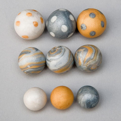Polyform Sculpey Tools Round Bead Maker, 11 piece set, polymer oven-bake clay jewelry making tool, helps you make perfectly round beads in three s...