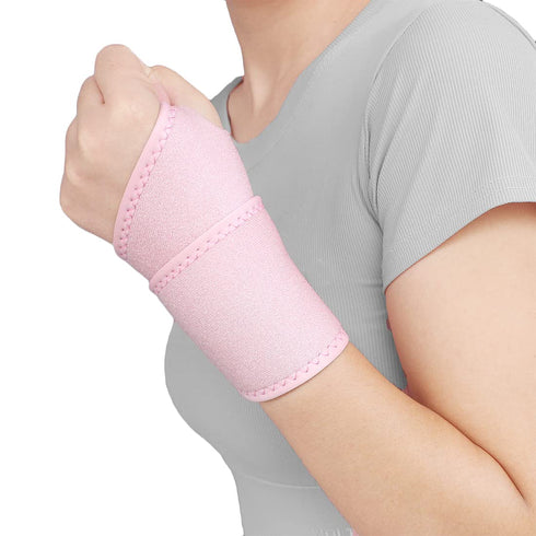 2 Pack Wrist Support Brace/Carpal Tunnel/Wrist Brace/Hand Support, Adjustable Wrist Support for Arthritis and Tendinitis, Joint Pain Relief (Pink)...