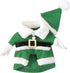 NACOCO Pet Christmas Costumes Dog Suit with Cap Santa Claus Suit Dog Hoodies Cat Xmas Costumes (Green, L)...