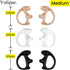 Replacement Soft Silicone Eardud Earmold for Walkie Talkie Audio kit Air Acoustic Tube Earpiece Headset (Three-Colour, Medium(3 Pairs))...