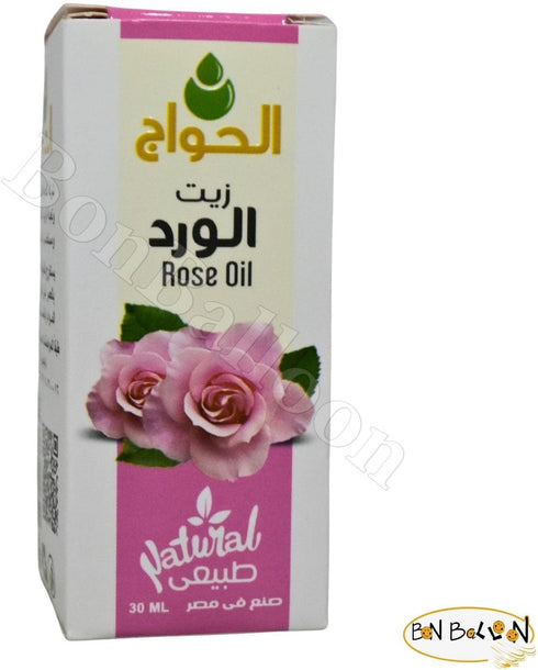 Rose Oil Elhawag Cold Pressed Premium Natural Pure Undiluted Fresh Original for The Body and Hair Non Gmo Kosher Halal for Men & Women (1 Pack = 1...