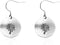 TGNEL Vintage Dandelion Titanium Earrings Dangling, Antique Flower Circle Disc Drop Dangle Earring for Women Sensitive Ears...