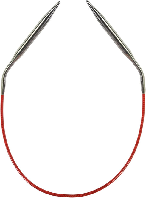 ChiaoGoo Red Circular 12 inch (30cm) Stainless Steel Knitting Needle Size US 5 (3.75mm) 6012-5...