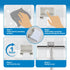 Shower Squeegee with Long Handle and Adhesive Hook. for Glass Doors, Tile Walls, Mirrors and Windows. Telescoping Squeegee for Cleaning. Bathroom ...