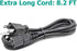 3 Prong Power Cable Replacement for Voxelab Aquila Pro X2 3D Printer 8.2ft AC Power Cord Cable Plug...