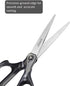 LIVINGO Scissors All Purpose for Office - 3 Pack 8 Inch Sharp Stainless Steel Heavy Duty Fabric Paper Cutting Shears for Crafts, Sewing School Hom...