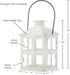 Kate Aspen Rustic Farmhouse Decor White Candle Holder Lantern Decorative (7.5 Inch), Wedding Decoration, Centerpiece Table Decorations, Home Decor...