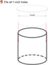 50 pcs 1 Inch Pool Fence Hole Cover Deck Patio Safety Ground Caps Fit Standard 1" Diameter Holes (Beige)...